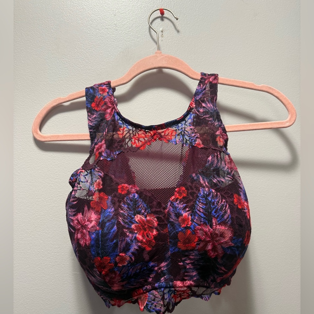 Floral Mesh Bralette